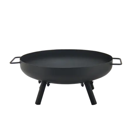 Vuurschaal op pootjes en handvat D 50 x H 22 cm