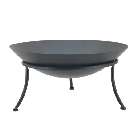 Vuurschaal op standaard D 47 x H 21 cm cast iron
